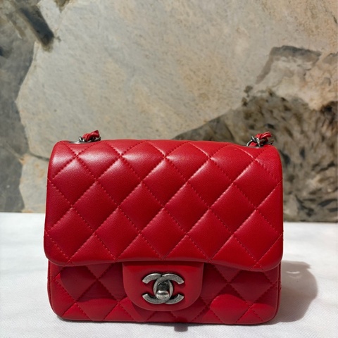 Chanel 紅銀COCO方胖