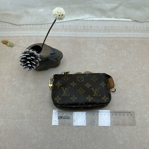 LV 老花迷你麻將包