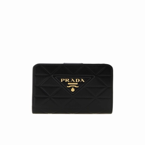 Prada 女士 搭扣雙折錢包均碼碼12cm*3cm*8.5cm