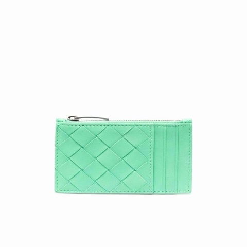 Bottega Veneta 女士 編織頂部拉鍊卡夾均碼碼11.5 X 1 X X7.5 CM