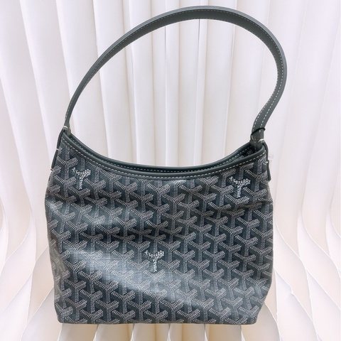 近新 Goyard boheme hobo 迷你灰色肩背包