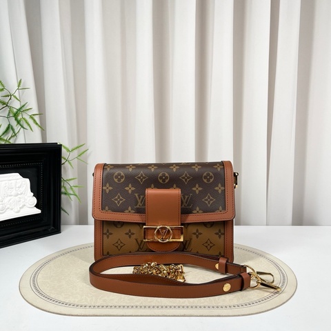 LV路易威登 98新 Dauphine MM 達芙妮手提斜挎包