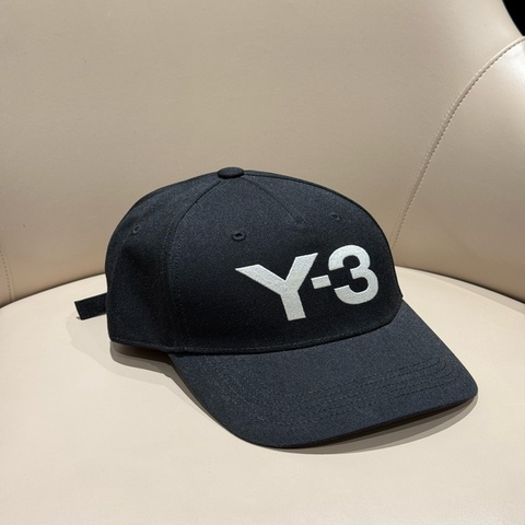 Y-3 LOGO 運動棒球帽鴨舌帽 黑色(H62981)