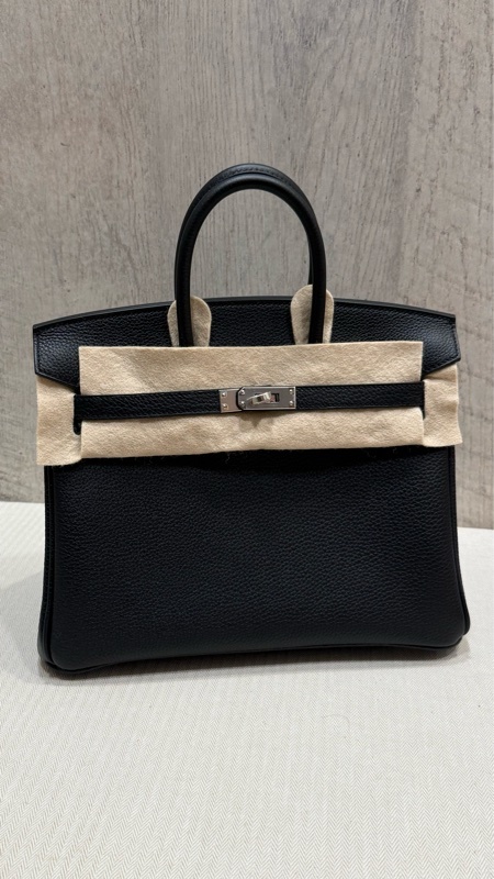 Hermes Birkin 25cm 黑色 Togo 銀釦 G刻
