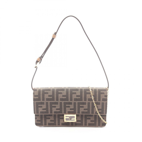 FENDI Baguette Zucca 2WAY 肩背包 8M0498A98PF0A6E 帆布皮革棕色 全新 女士