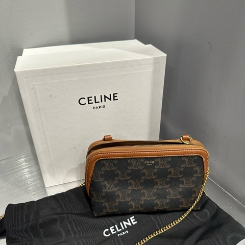 Celine 鏈條肩背化妝包｜Classic Trend CT精品｜台北東區實體