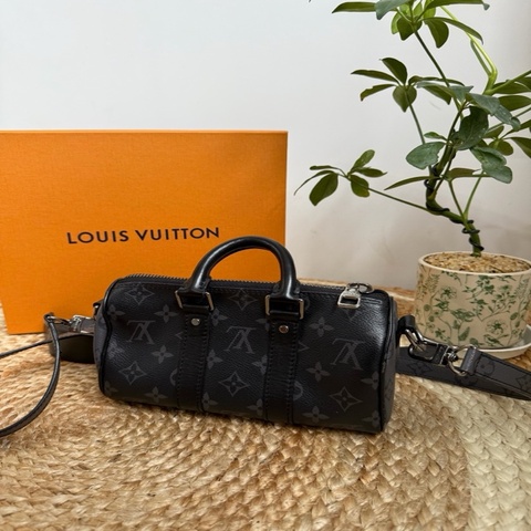 Louis Vuitton路易威登 keepall xs 黑武士 黑色男斜挎包