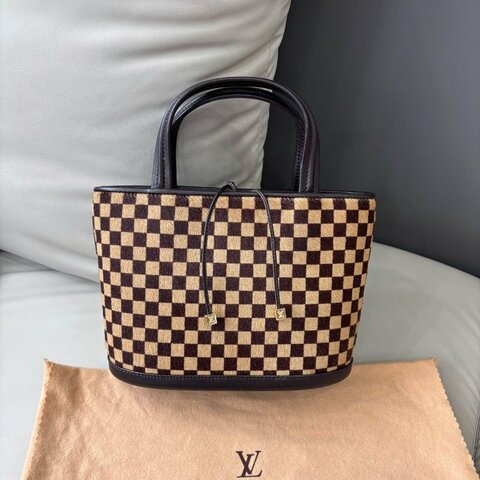 路易威登/Louis Vuitton 馬毛棋盤格手提包