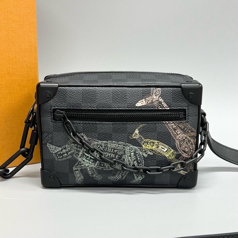 Louis Vuitton 路易威登 限定款棋盤格mini soft trunk 盒子包 芯片款
