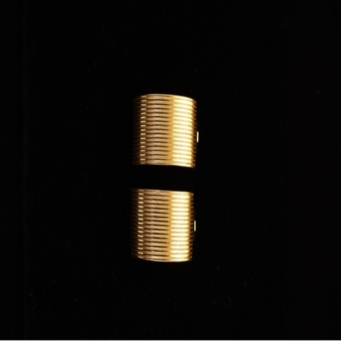 Dior 素金半圈耳夹