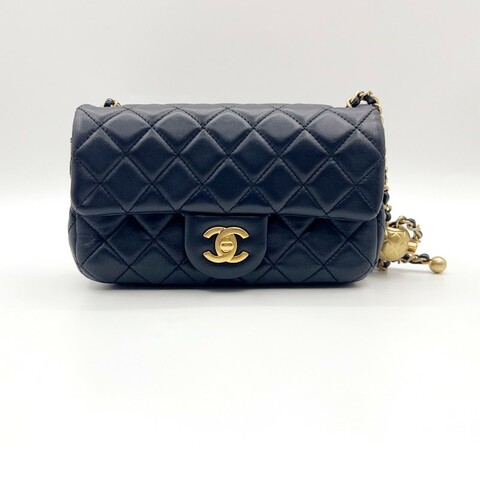 Chanel香奈兒金球大mini 深藍色  尺寸：20*12cm