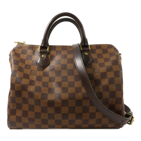 LOUIS VUITTON Damier Speedy Bandouliere 30手挽肩背兩用袋