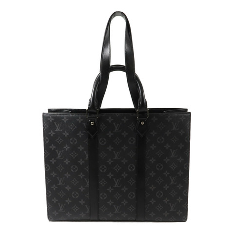 LOUIS VUITTON Monogram Eclipse Sac Plat 24H手挽肩背兩用袋