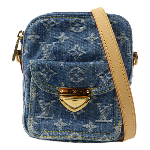 LOUIS VUITTON Monogram Denim Pochette Fairfax肩背袋