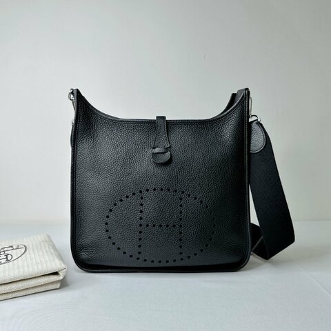 HERMES 黑銀Evelyne 29