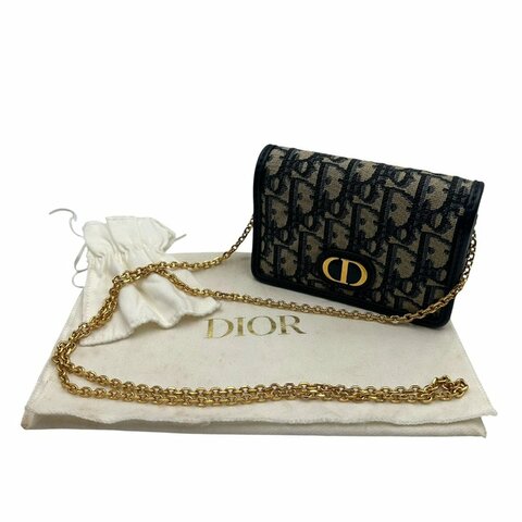 【美收精品】DIOR  30 Montaigne Nano 緹花帆布小袋C-669【隔月月中將轉賣至日本 上架期限30天】