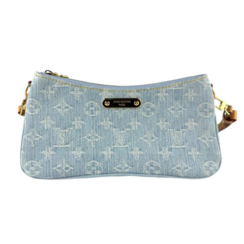 路易威登 LOUIS VUITTON 單肩包 Monogram Denim Pochette Rive 藍色 女士 M83532 z9480