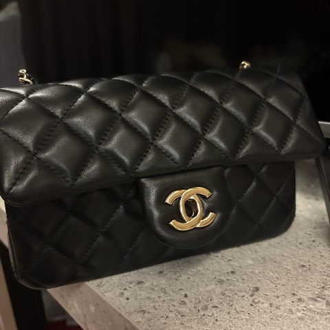 迷你經典香奈兒CF20金球黑金色