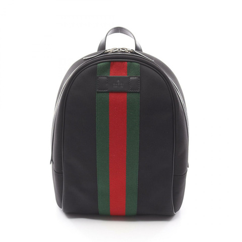 GUCCI Sherry系列雙肩包 630917 尼龍皮革 黑色 多色 二手 男女通用