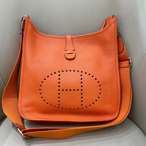 AS4095 Hermes愛馬仕 Evelyne29 愛馬仕橙色 圈O刻 Togo皮 🈚附件