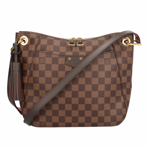 路易威登 Southbank Damier 背包背包 N42230，棕色，女士，帶流蘇