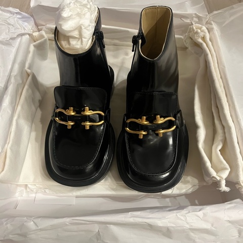 Bottega Veneta Bottega Veneta Monsieur patent leather ankle靴子
