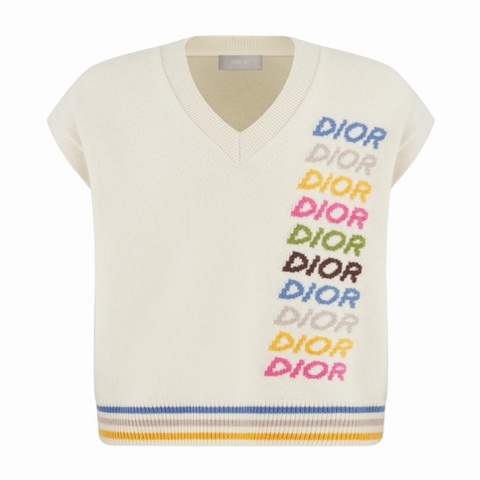 Dior 男士 羊毛羊絨嵌花針織毛衣XS S M L碼