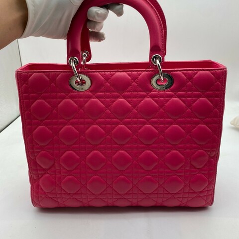 Dior 玫粉七格戴妃斜挎包