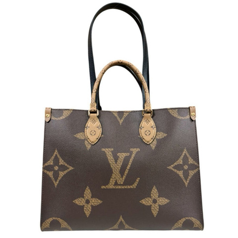 路易威登 OnTheGo MM Monogram Giant 單肩包，M45321，棕色，女士，LOUIS VUITTON，雙向手提