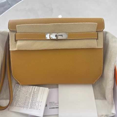 有票 🩷 Hermes depeches 25，沙灘金銀扣，B刻，togo皮