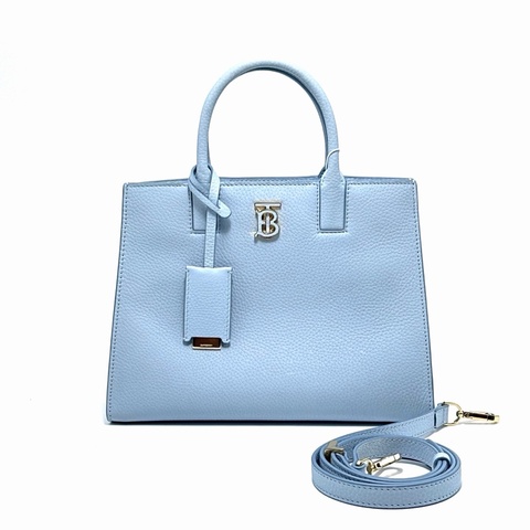 【威選精品】👜 BURBERRY Frances 藍色金扣 手提／肩背／斜背包