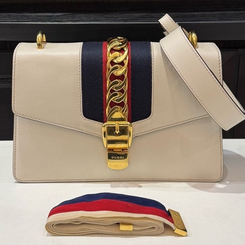 GUCCI古馳塞爾維亞中號25cm雙肩帶