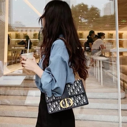 DIOR迪奧蒙田30 中號 皮肩帶