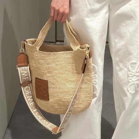 Loewe Slit mini 草編包 托特包 斜背包