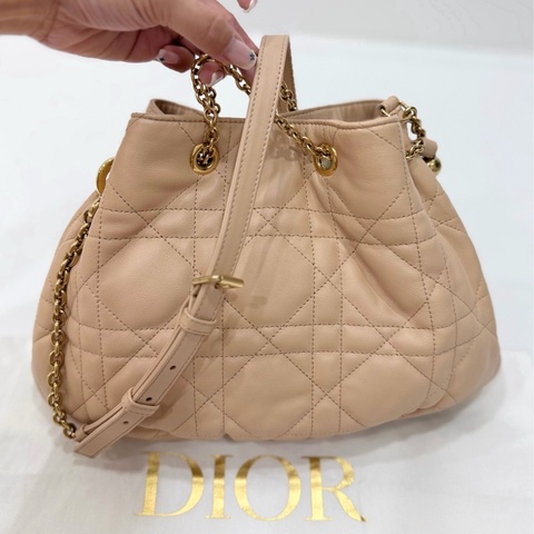 Dior 迪奧Summer系列 AMMI 裸色 雙金球 餃子包 斜背包 肩背包 手提包