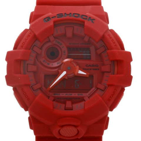 卡西歐 G-SHOCK 35週年紀念款 GA-735C 紅色樹脂男士電子錶