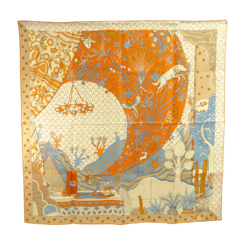 HERMES 絲質Scarf 90x90cm絲巾