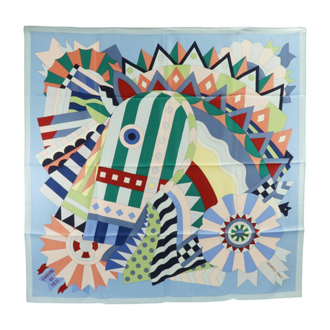 HERMES 絲質Scarf 90x90cm絲巾