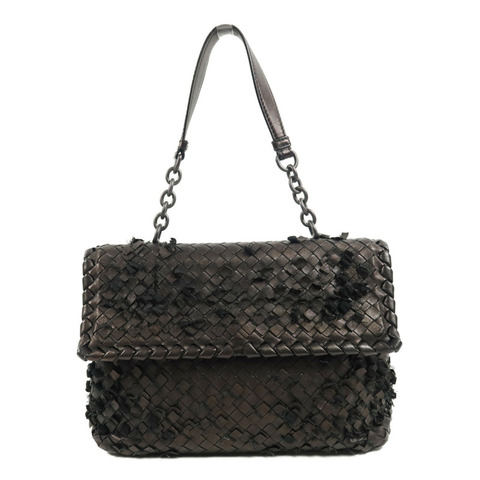 BOTTEGA VENETA 牛皮皮革Shoulder Bag鏈帶肩背袋