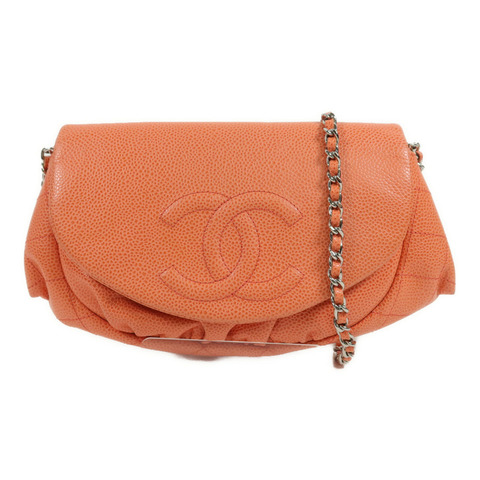 CHANEL 牛皮皮革Chain Shoulder鏈帶肩背袋
