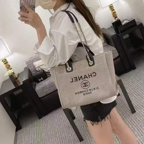 Chanel香奈兒  22s 熊貓手柄小號沙灘包 芯片