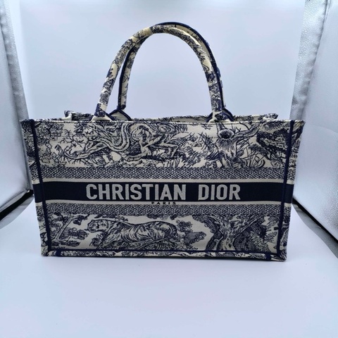 Dior 迪奧 托特中號 經典托特刺繡動物園系列 男女同款