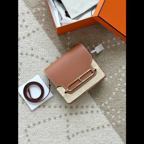 Hermes 豬鼻子19金棕金扣EC皮 U刻