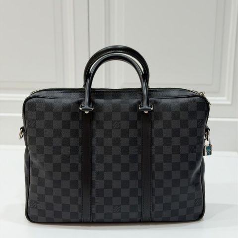 LV Damier Graphite 黑色棋盤格 公事包 手提包 電腦包