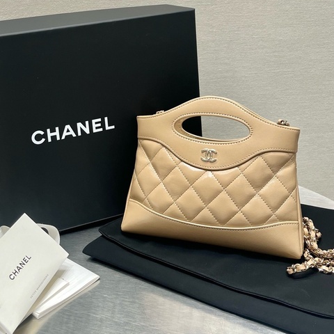 999新香奈兒 Chanel  31bagnano 奶茶色 芯片款