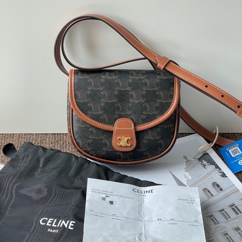 Celine/賽琳 besace小號mini 斜挎馬鞍包