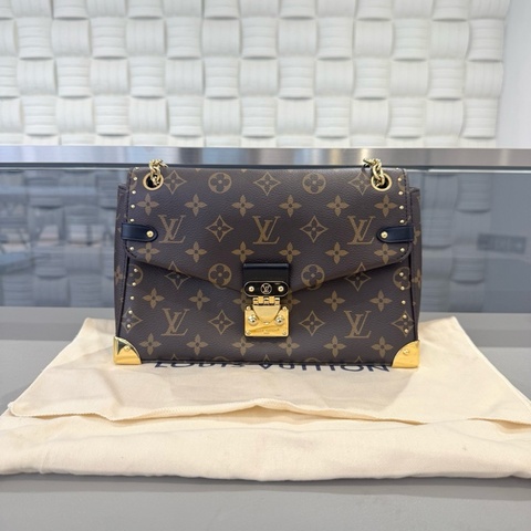 路易威登/LV  TRUNKIE 手袋棕色老花塗層帆布單肩包斜挎包