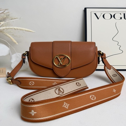 Louis Vuitton 路易威登 焦糖色 Pont 9 soft 單肩斜挎包