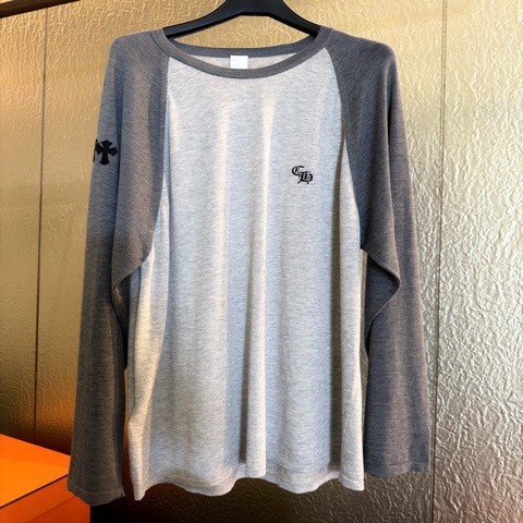 克羅心/ 3 Cross Patch Raglan Long Sleeve Tee