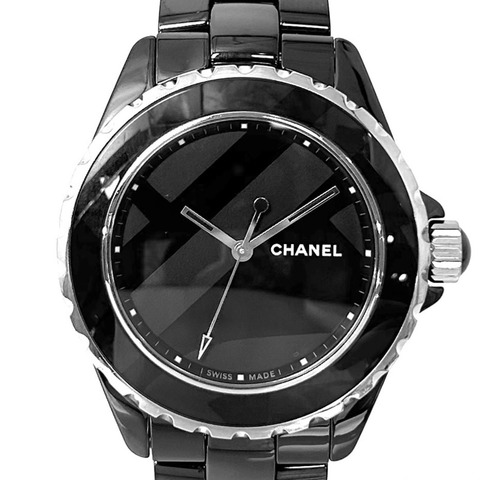 香奈兒男錶 J12 無題款黑色錶盤 AT CHANEL H5581 自動上鍊陶瓷